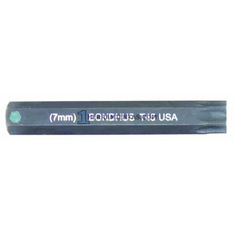 PUNTA TIPO TORX®  T45 PARA DADO DE IMPACTO Y AUTOCLÉ. BONDHUS 32045