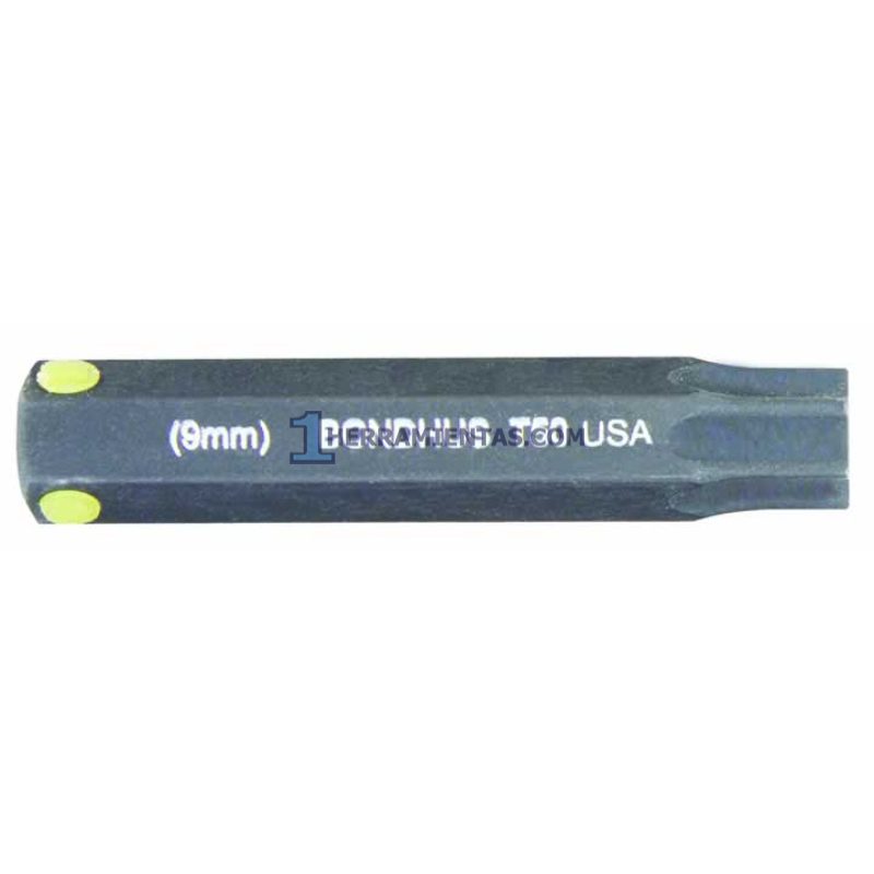 PUNTA TIPO TORX® T50 PARA DADO DE IMPACTO Y AUTOCLÉ. BONDHUS 32050