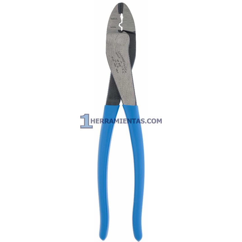 PINZA CORTA CABLES CON PONCHADORA DE 9.5" CHANNELLOCK 909